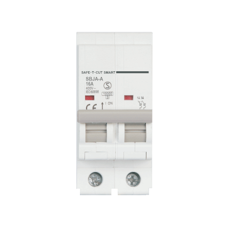 เซอร์กิตเบรกเกอร์ 16 แอมป์ 2 โพล 10KA เซฟ-ที-คัท สมาร์ท รุ่น US สีขาว_0